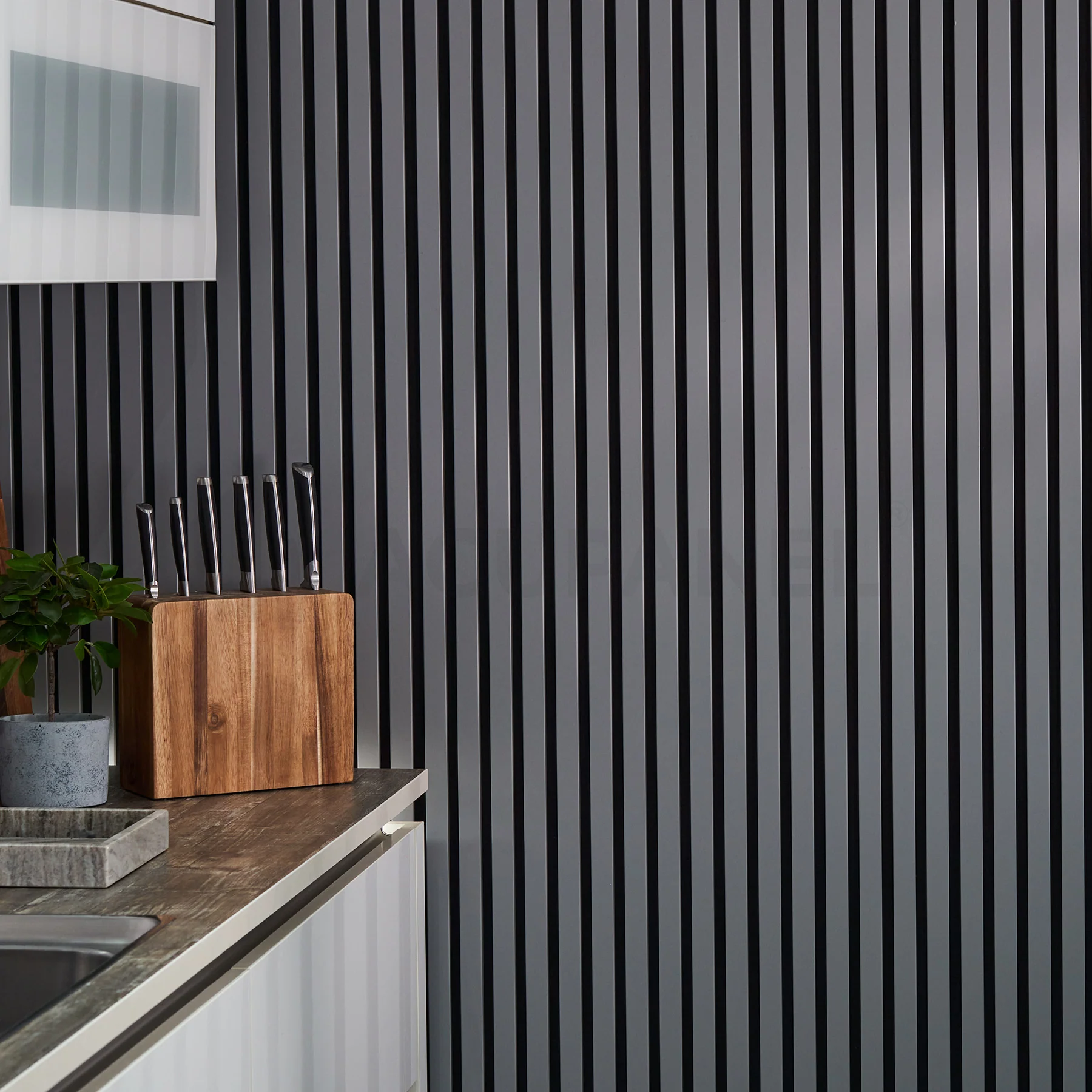 Acupanel® Contemporary Arctic Grey Wrapped Acoustic Wall Panels - Image 7
