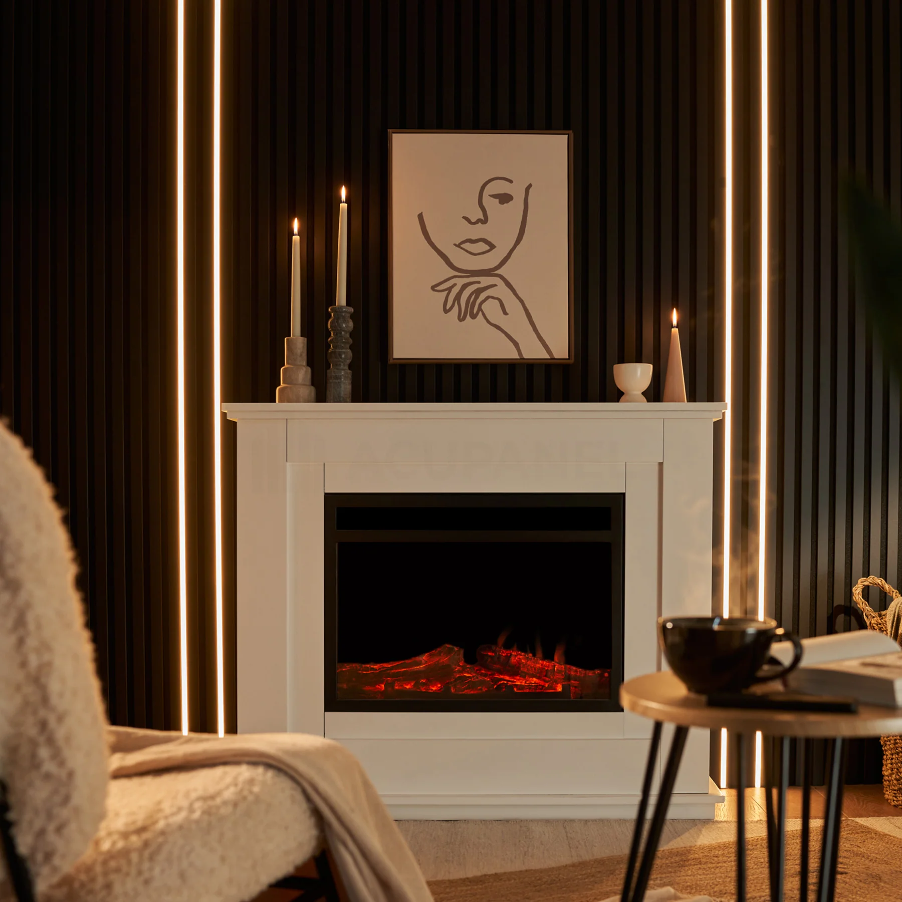 Acupanel® Contemporary Onyx Black Wrapped Acoustic Wall Panels - Image 7