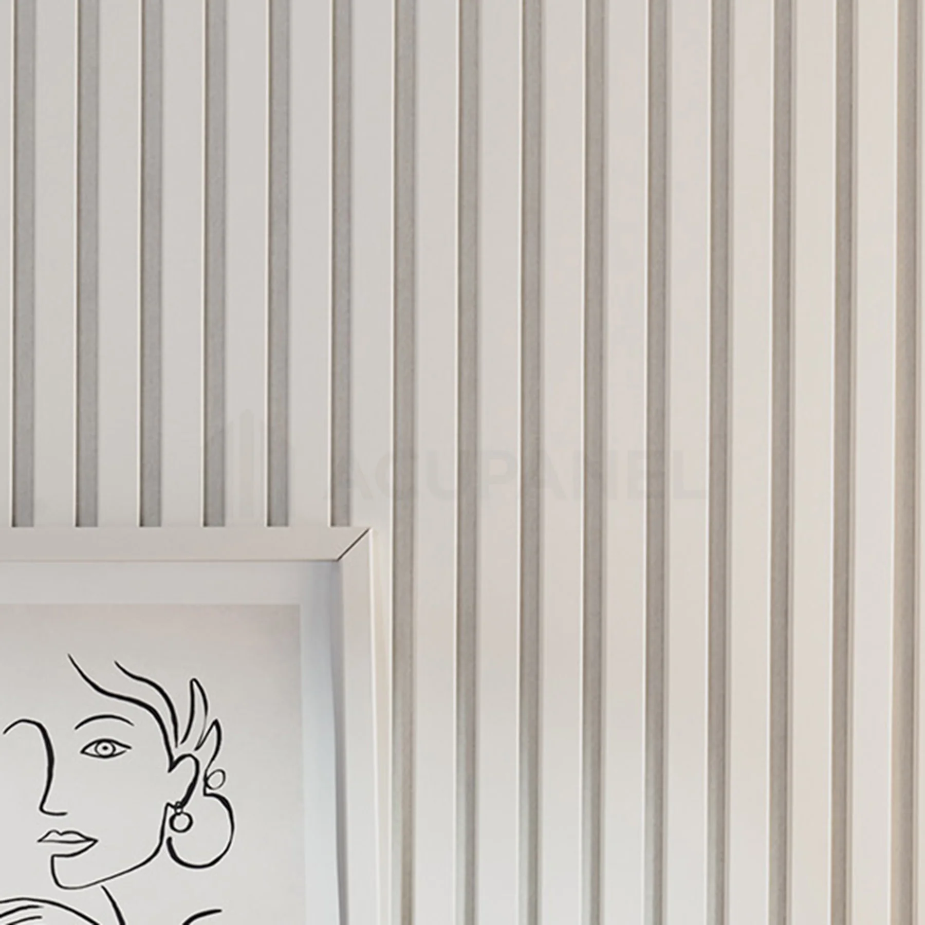 Acupanel® Contemporary White Wrapped Acoustic Wall Panels - Image 3