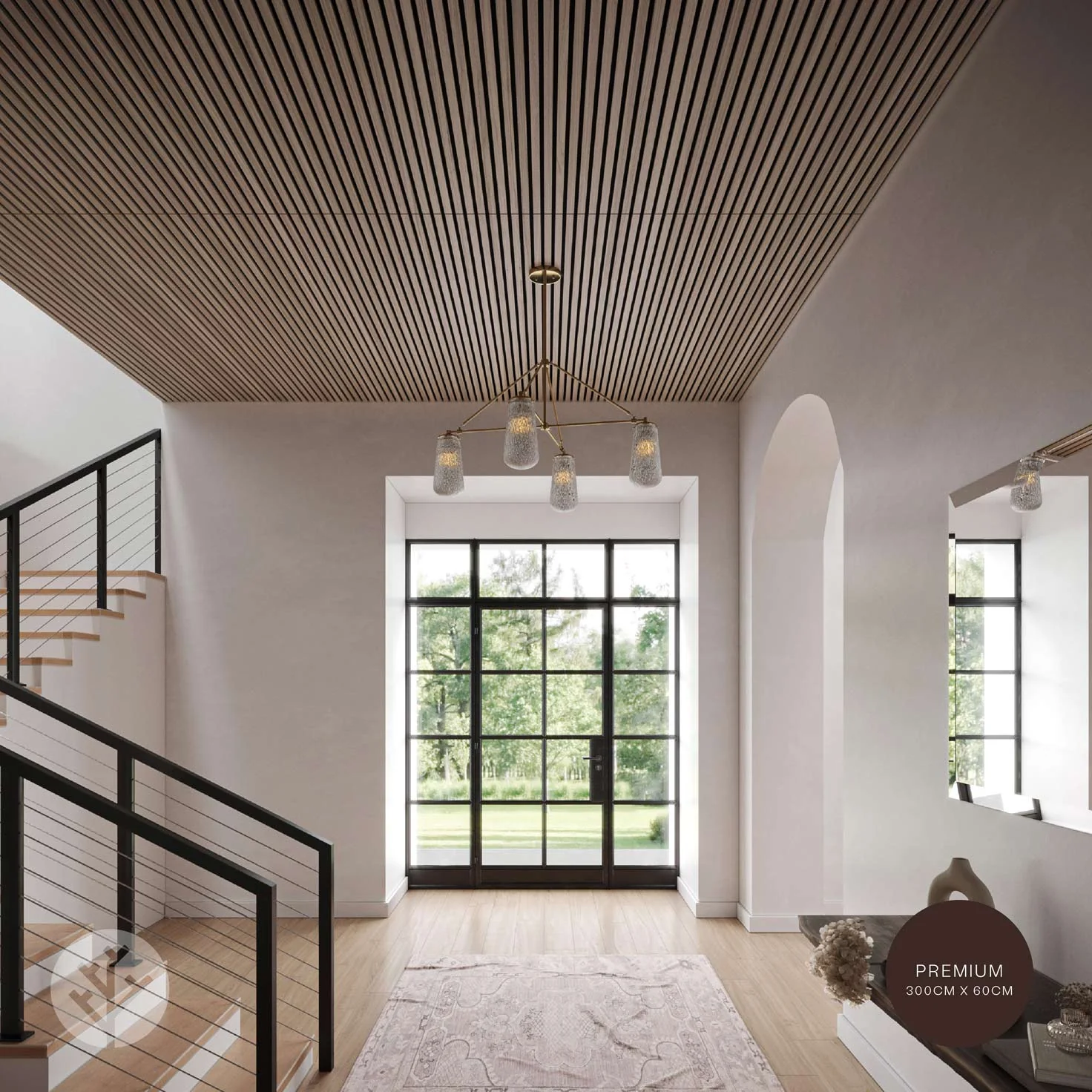 Acupanel® Contemporary Walnut Acoustic Wood Wall Panels - Image 14