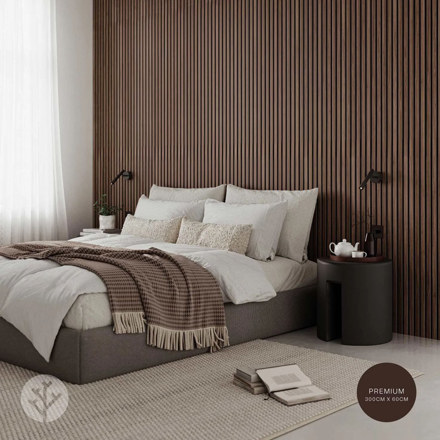 Acupanel® Contemporary Walnut Acoustic Wood Wall Panels - Image 16