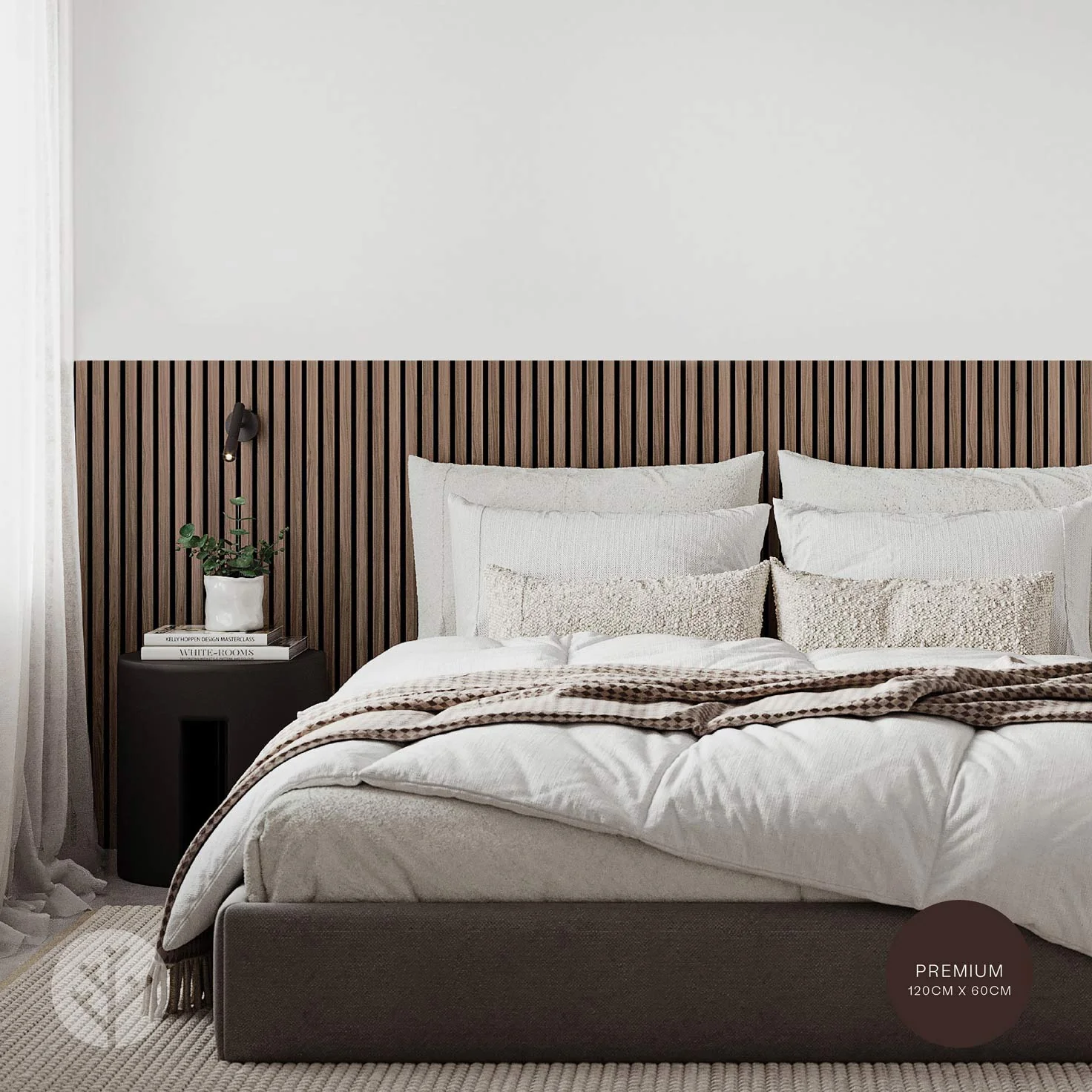 Acupanel® Contemporary Walnut Acoustic Wood Wall Panels - Image 9