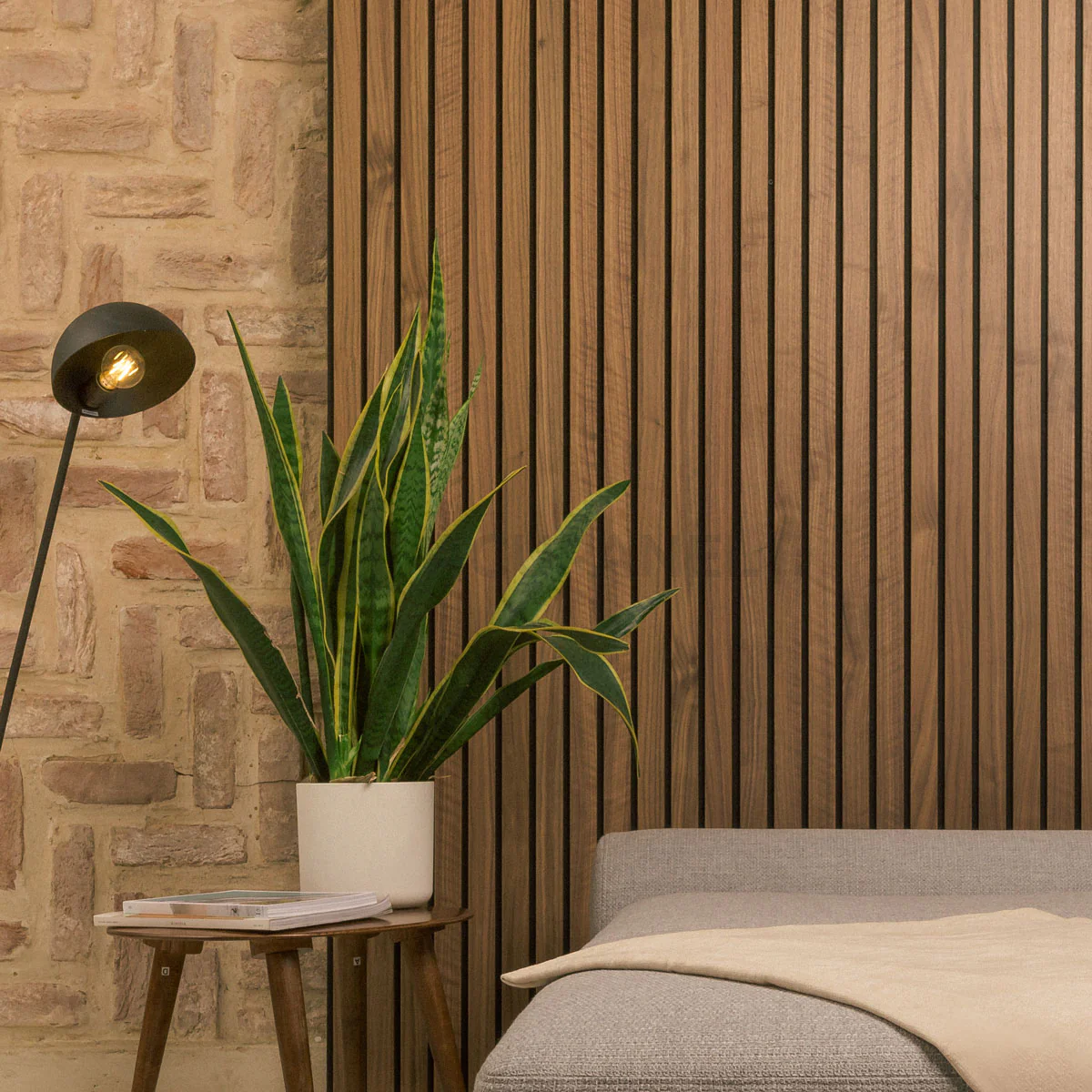 Acupanel® Luxe Natural Walnut Acoustic Wood Wall Panels - Image 8