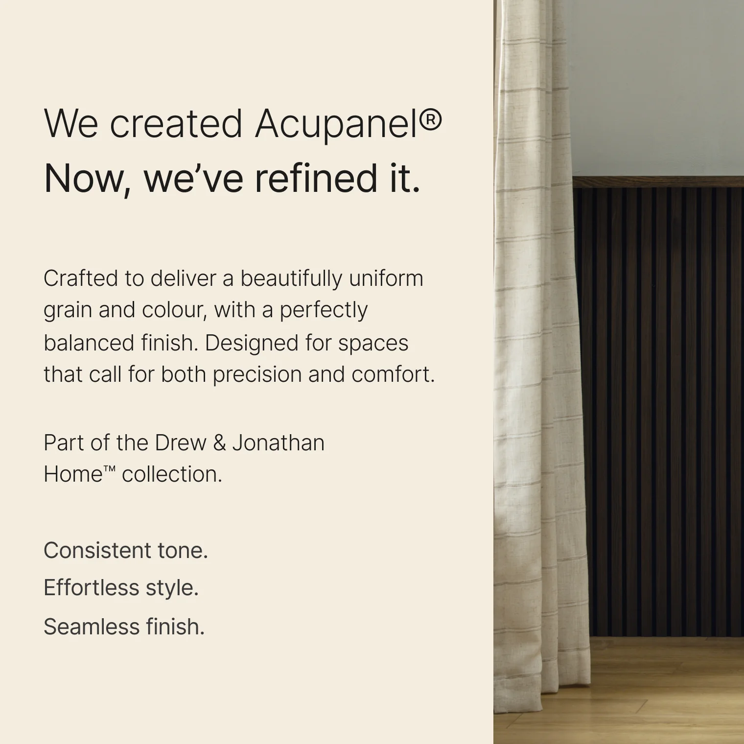 Acupanel® Drew & Jonathan Home™ Smoked Oak Acoustic Wood Wall Panels - Image 3