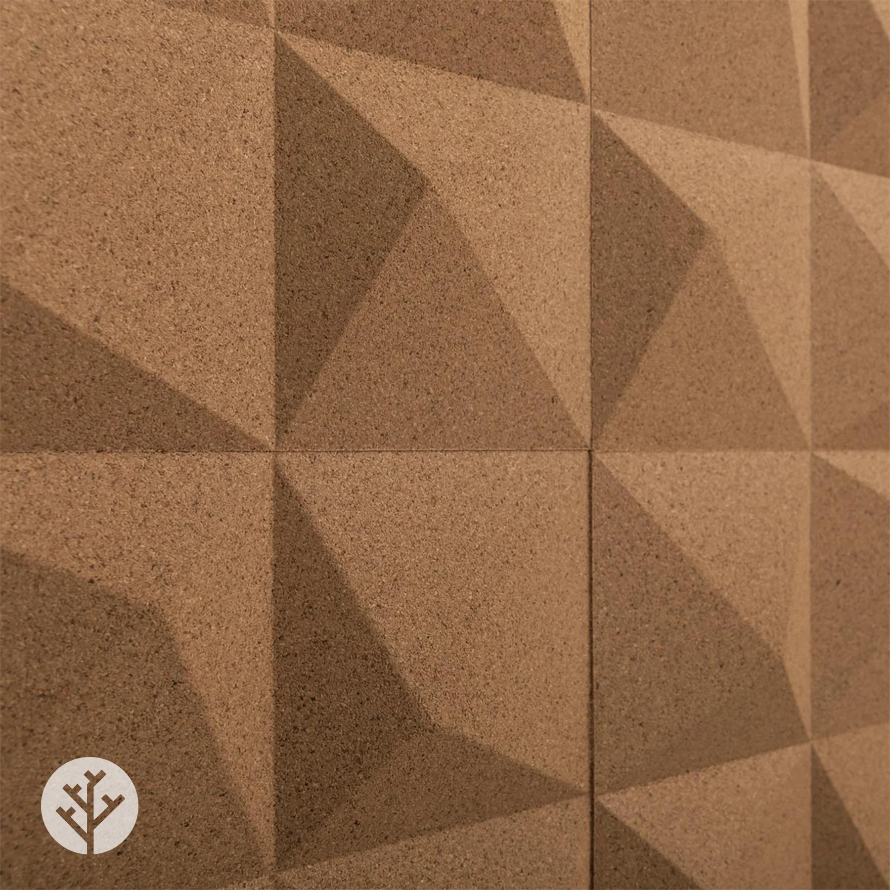 Muratto® Organic Peak Pattern Luxury Cork Wall Tiles - Image 20