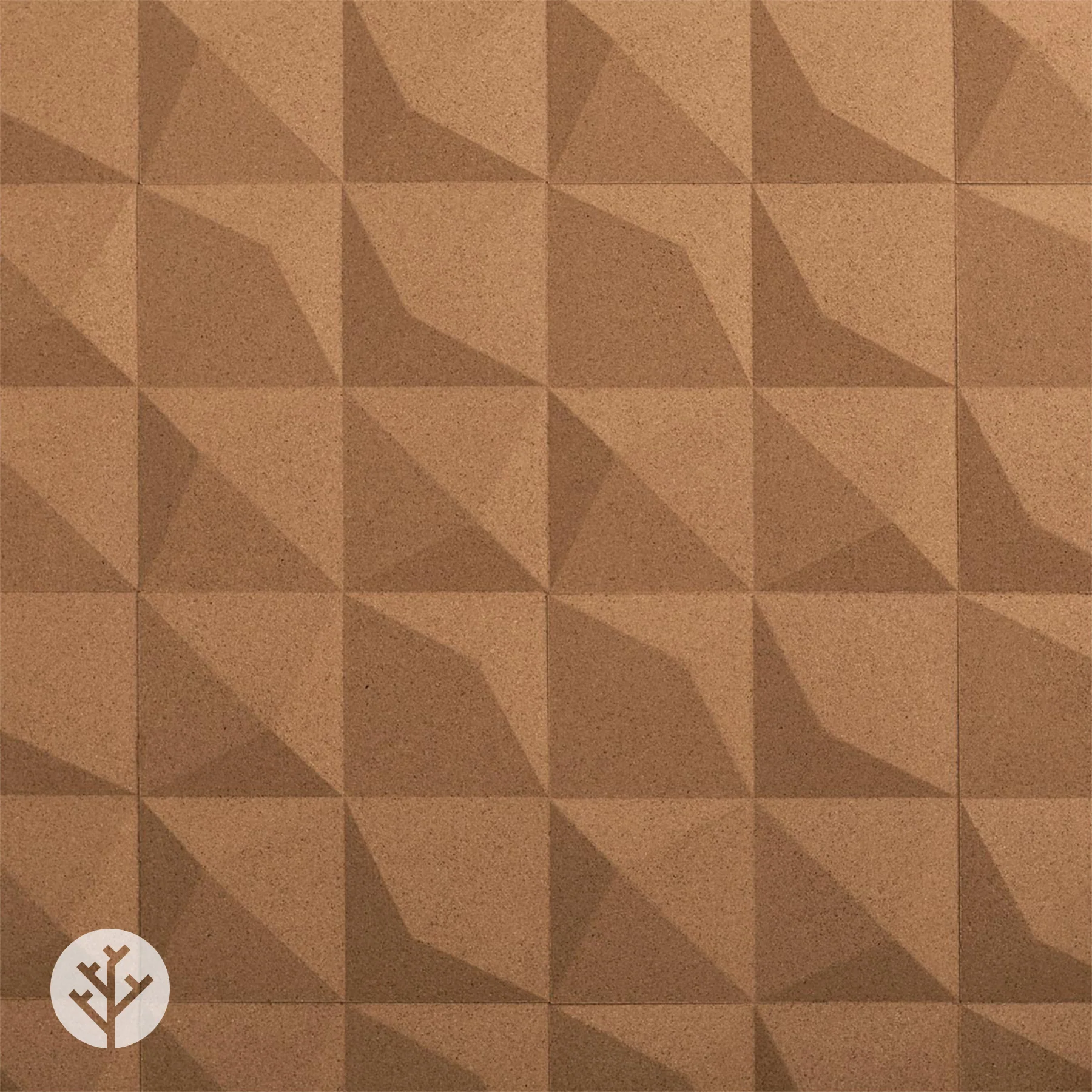 Muratto® Organic Peak Pattern Luxury Cork Wall Tiles - Image 25