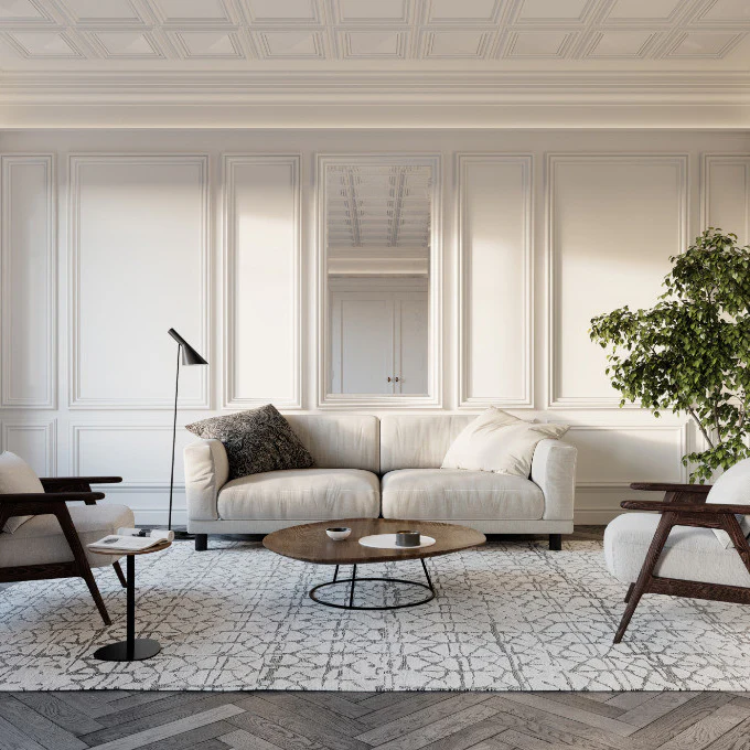 Autoire Pyramid 3D Paintable Shaker-Style Wall Panels | Orac W123 - Image 6