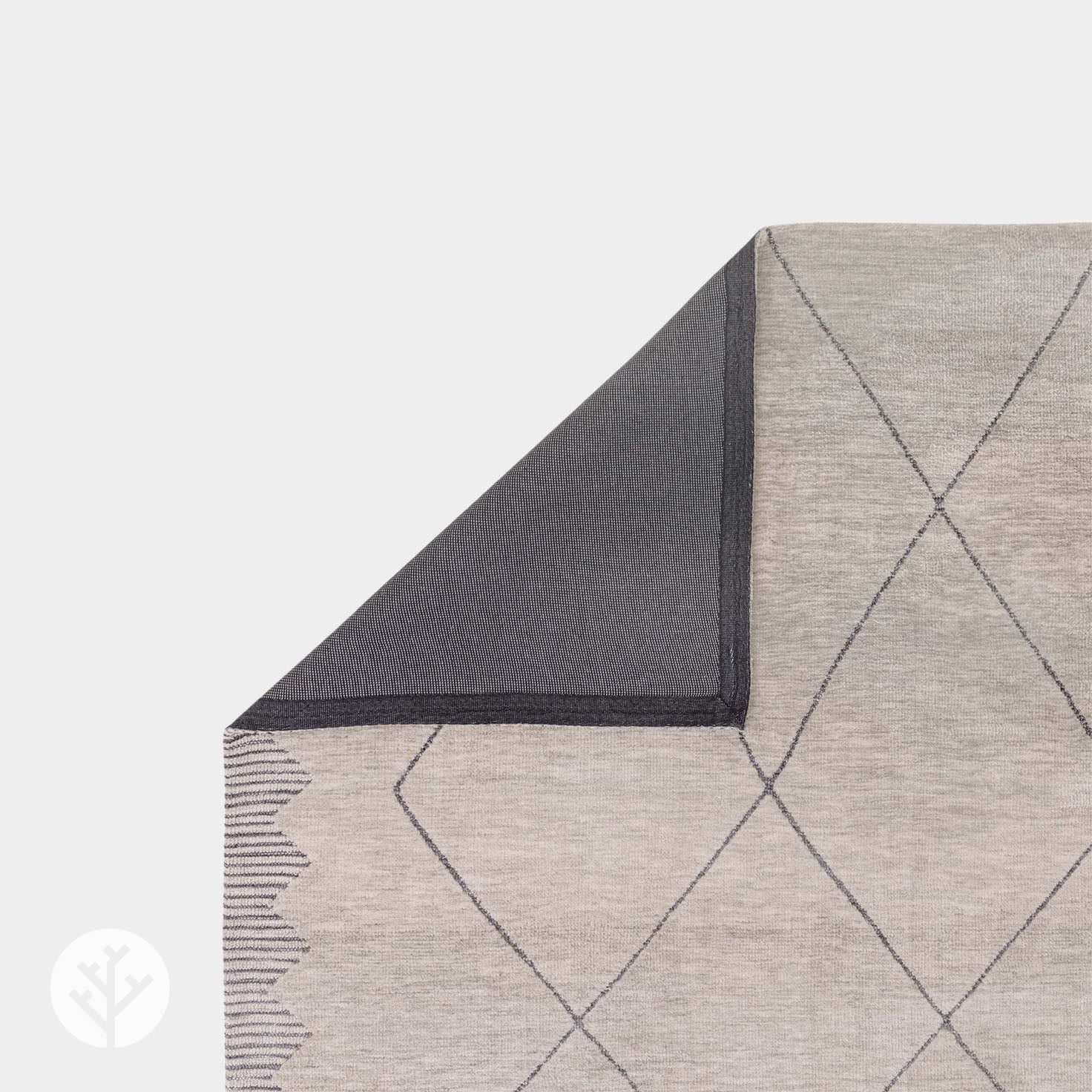 Shape Grey Diamond Luxury Rug | WVH® - Image 4