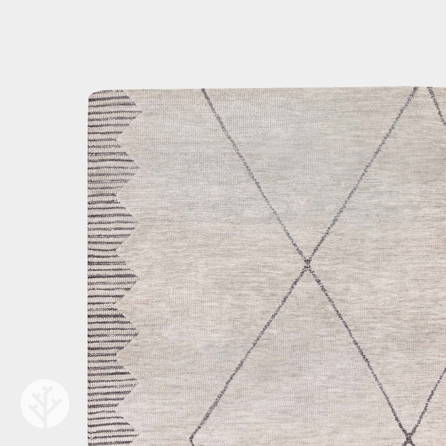 Shape Grey Diamond Luxury Rug | WVH® - Image 5